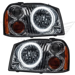 Nissan Frontier Headlight Assemblies - ORACLE Lighting - SMD HL - Dual Halo - ColorSHIFT w/ BC1 Controller - `01-`04